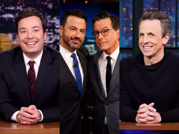 Late-night talk shows returned and tried to recap all they missed &mdash; except the toxic workplace claims against Jimmy Fallon