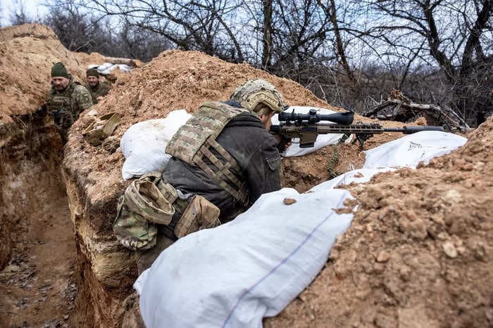 A Ukrainian sniper said he tracked and took out a Russian for wounding his friend