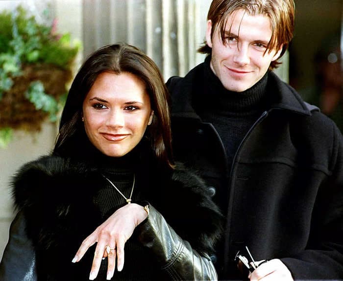 David and Victoria Beckham's wedding was so '90s it hurts. Here's a look back at the ceremony which featured a 15th-century castle, coordinated outfits, and gold thrones.