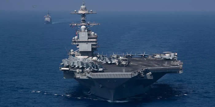 The first full deployment of the US Navy's newest supercarrier and its strike group just took an unexpected turn with the crisis in Israel