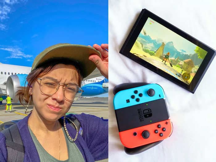 I'm a travel reporter, and my Nintendo Switch makes time go by so fast that I'll never fly without it
