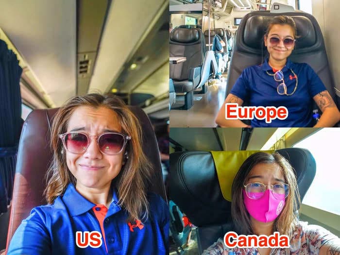 I've spent 100 hours on trains in the US, Canada, and Europe. I found that trains abroad are more comfortable.