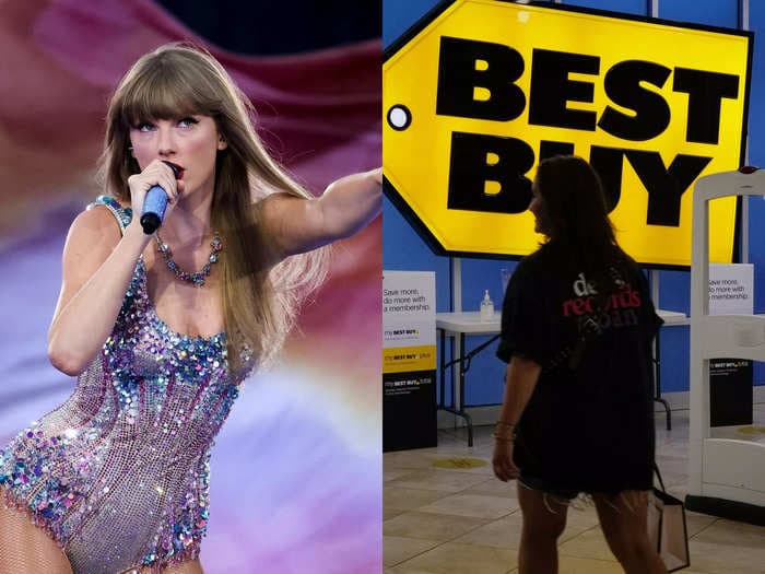 Splurging on Taylor Swift tickets and a 'funflation' economy is hitting Best Buy's sales, says its CEO