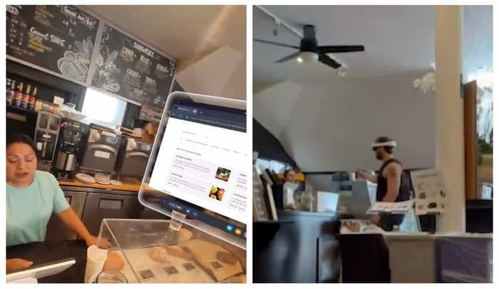 Video shows man walk into San Francisco coffee shop wearing Meta's new headset and ordering: 'Someone had to do it'