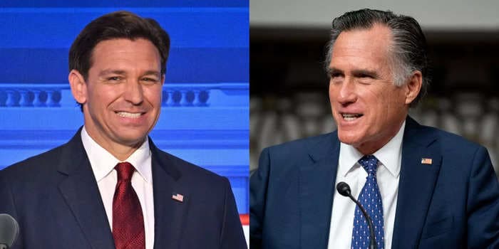 Mitt Romney says Ron DeSantis 'looks like he's got a toothache' when smiling for selfies with Iowa voters: 'There's just no warmth at all'