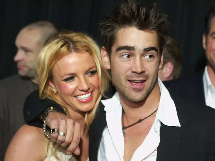 Britney Spears says she and Colin Farrell were 'all over each other' during a whirlwind 2-week fling in 2003
