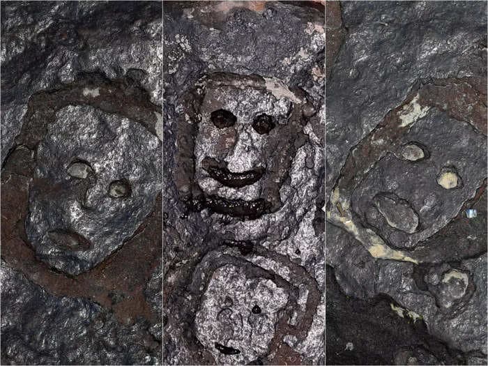 A drought in the Amazon uncovered ancient, eerie face carvings that look like emojis