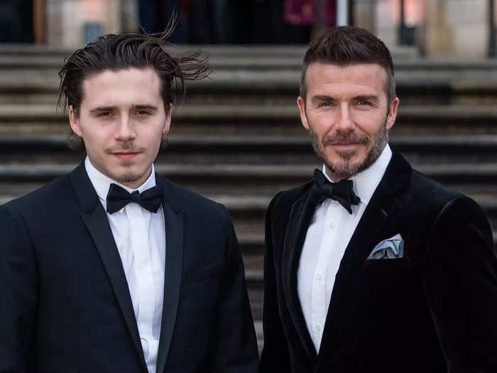 Brooklyn Beckham said he always has 'little cooking competitions' with his dad David