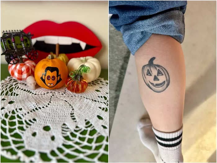 I love Halloween so much I keep decorations up year-round and have a jack-o'-lantern tattoo