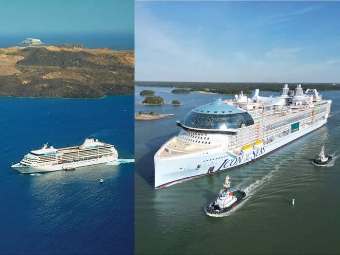 The biggest cruise ships keep getting bigger and it's splitting the industry in 2