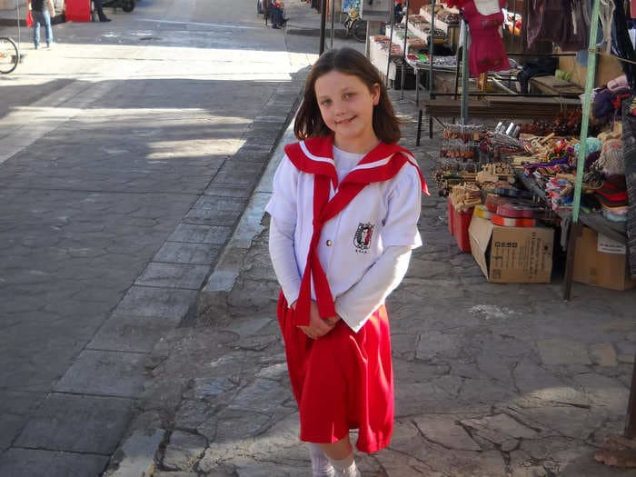 I'm an American who sent her daughter to public school in Mexico. She wore a uniform, and the day ended at 2 p.m.