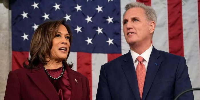 These 106 House Republicans voted to defund Vice President Kamala Harris's office