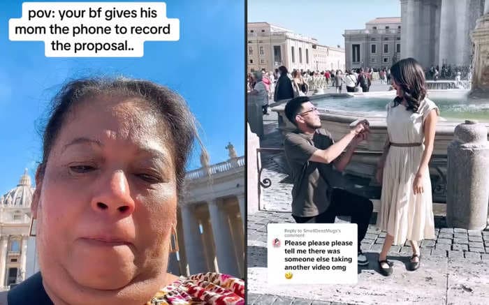 A mother accidentally recorded herself instead of her son's proposal. While some viewers said they'd be 'so mad,' others were lovingly sympathetic.