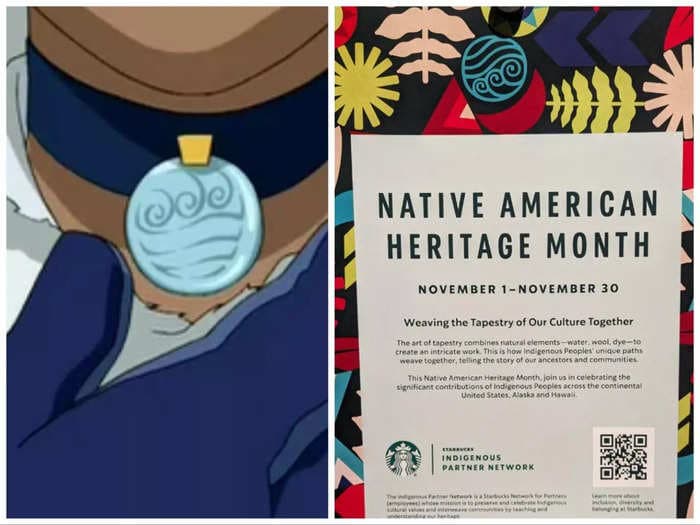 Starbucks faces backlash over a symbol in a Native American Heritage Month sign