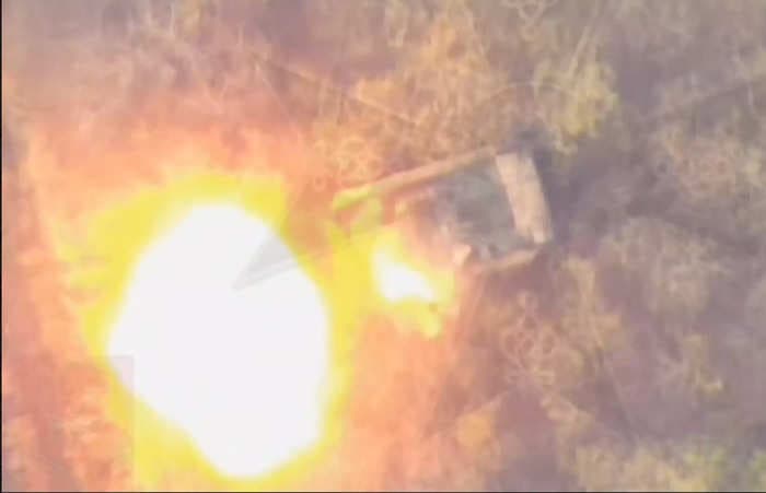 Video of Russia's latest Lancet drone striking a US Bradley IFV shows how the weapon has been adapted to evade Ukrainian defenses