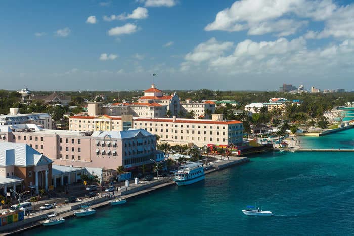 An American tourist died after a boat bound for a private island sank in the Bahamas 