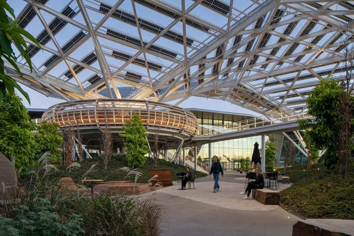 See inside Nvidia's giant 'Voyager' HQ — a futuristic office where work meets nature