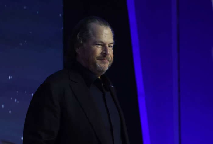 Salesforce CEO Marc Benioff says he gets around 8 hours of sleep a night and starts every morning the same way