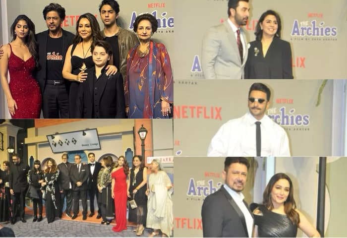 Bollywood royalty shine at star-studded premiere of 'The Archies'