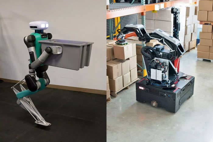 Humanoid robots are doing some lifting in Amazon's warehouses. But is the human form the ideal shape for the task?