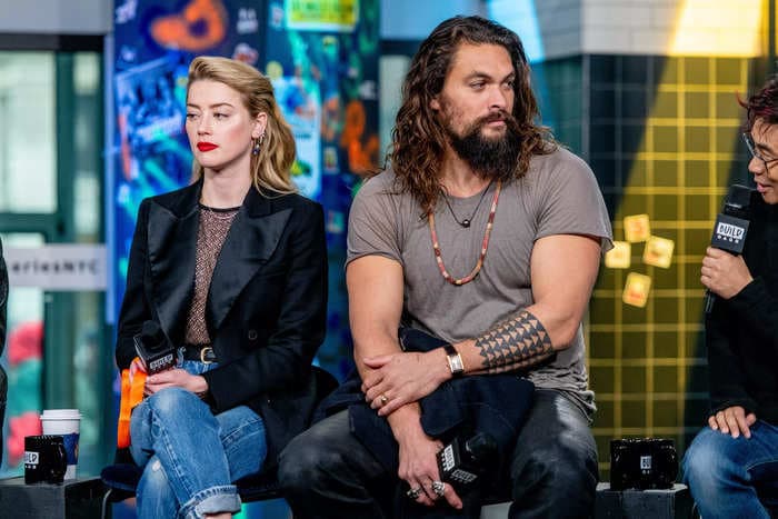 Amber Heard accused Jason Momoa of getting drunk and 'dressing like' Johnny Depp on the 'Aquaman' set: Variety