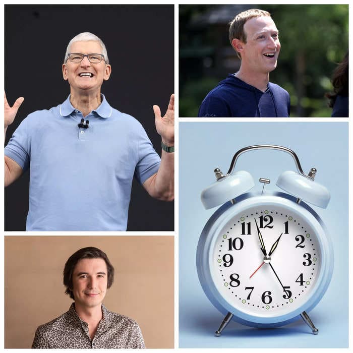 CEOs of companies like Apple get up early &mdash; and don't sleep much