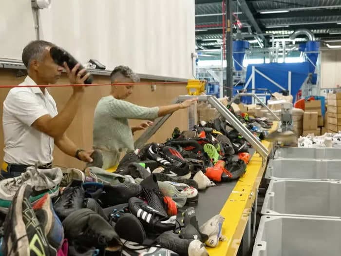 Sneakers are bad for the environment and super difficult to recycle. We visited a company that claims it found a solution.