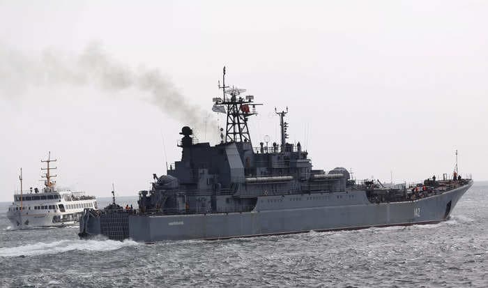 Russia is drastically underplaying the toll of its warship exploding, report suggests
