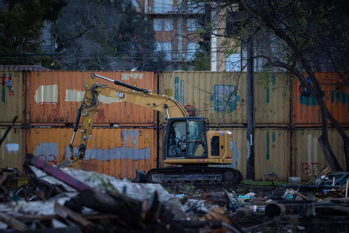 UC Berkeley is using a wall of shipping containers to block activists from the new site of its student housing complex