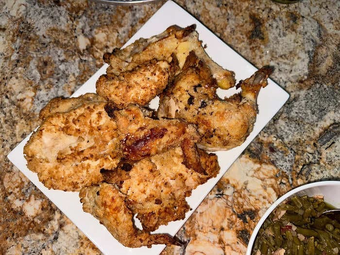 I tried making Ina Garten's 11-hour fried chicken. My family loved it, and I was shocked by how mess-free it was.