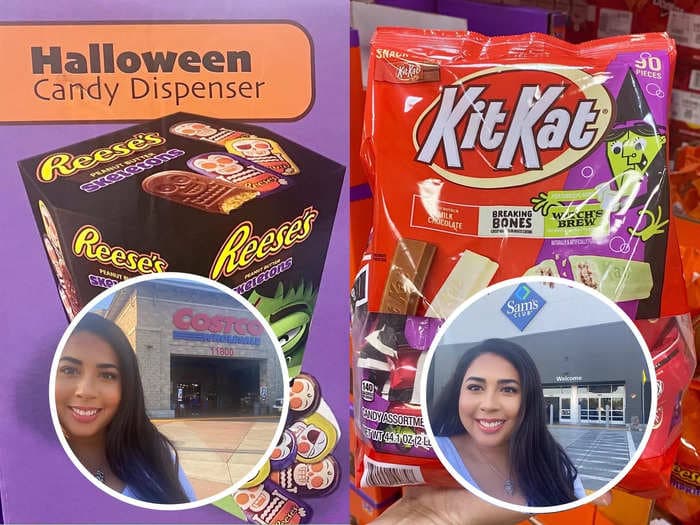 I compared Costco's and Sam's Club's Halloween-candy selections, and Sam's Club had way more variety