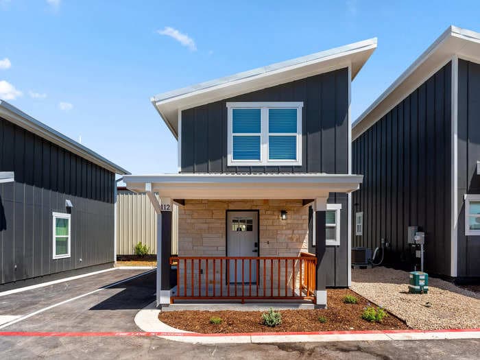 Take a look at a new 28-unit tiny home community near Austin where rent for a 2-bedroom is $1,375 a month