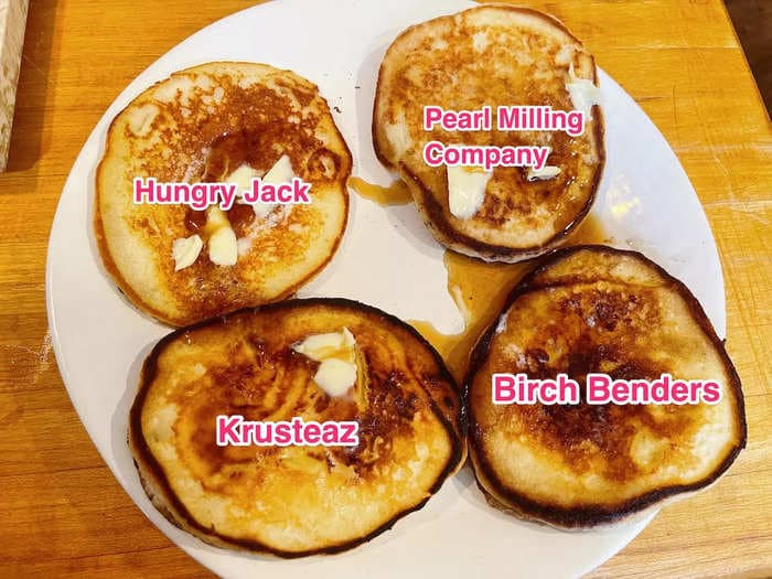 I tried 4 store-bought pancake mixes, and my favorite was also the cheapest