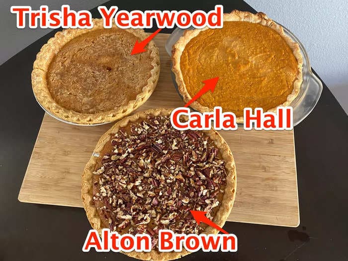 I tried sweet-potato pie recipes from Trisha Yearwood, Alton Brown, and Carla Hall. The best had an easy homemade crust.