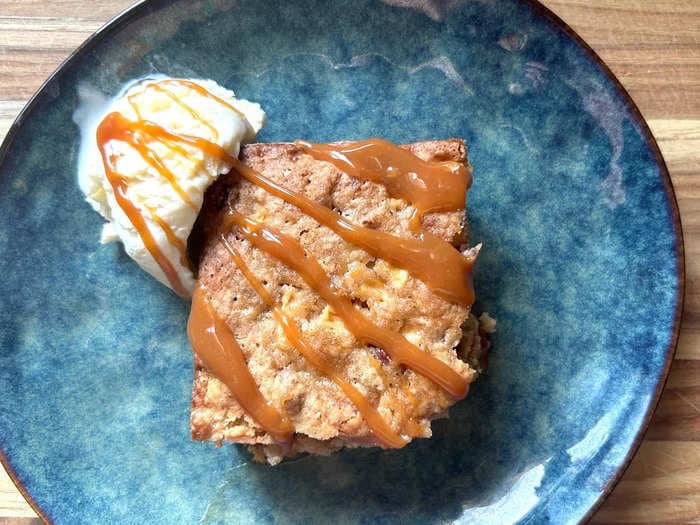 I tried Ina Garten's easy apple spice cake and the delicious dessert is perfect for fall