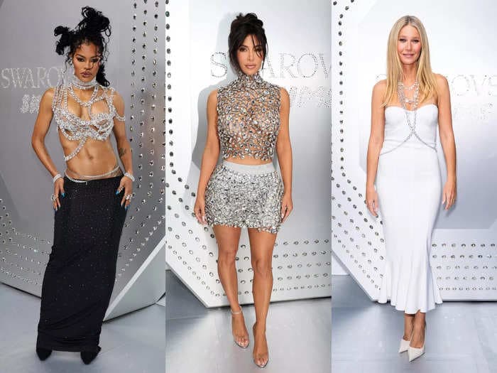 The best and most glamorous looks celebrities wore to Kim Kardashian's Skims launch party