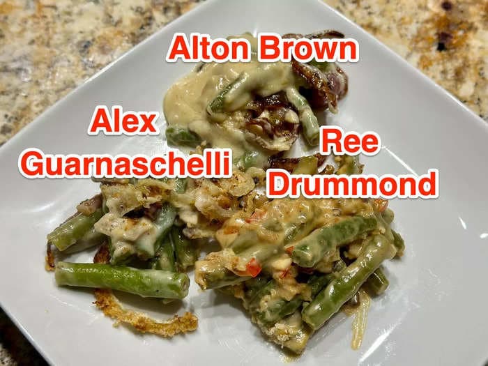 I made green-bean casseroles from Alton Brown, Ree Drummond, and Alex Guarnaschelli, and one would fit better at a barbecue than Thanksgiving dinner