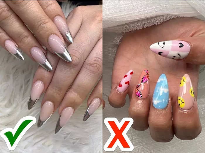 Nail artists share 7 nail trends that are in and 6 that are out this winter