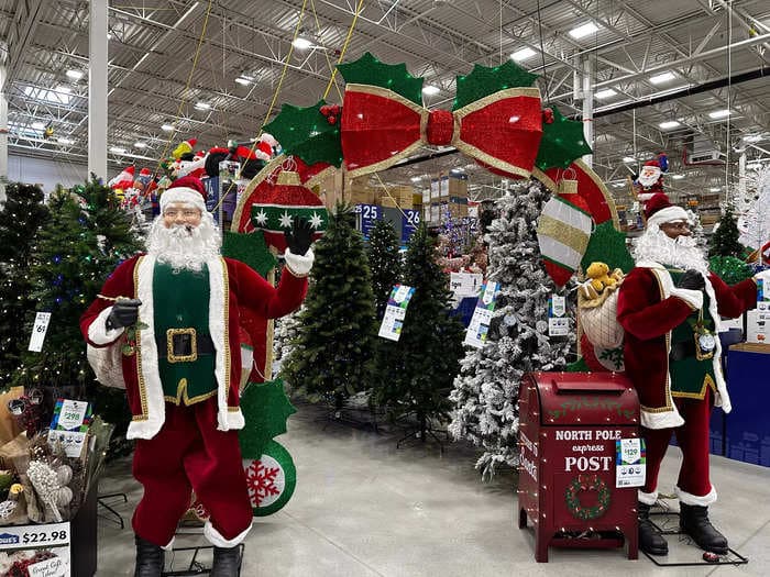 I shopped at Home Depot and Lowe's for holiday decorations, and one store made me feel like I'd stepped into a winter wonderland