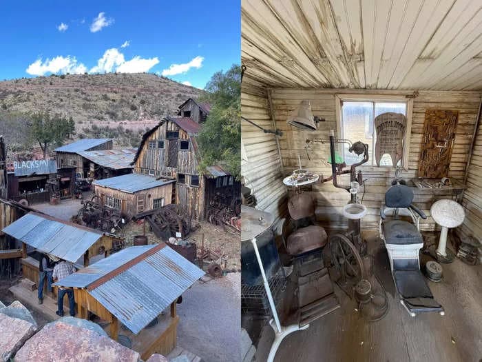 I explored an Arizona ghost town with an abandoned dentist office, schoolhouse, and laundromat. The tourist spot felt like stepping back in time.
