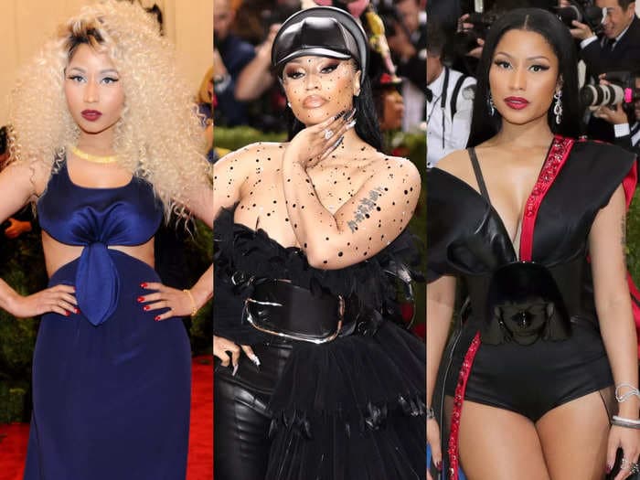 Nicki Minaj says the 2022 Met Gala 'cemented' her decision to get a breast reduction. Here are all 6 of her gala ensembles.