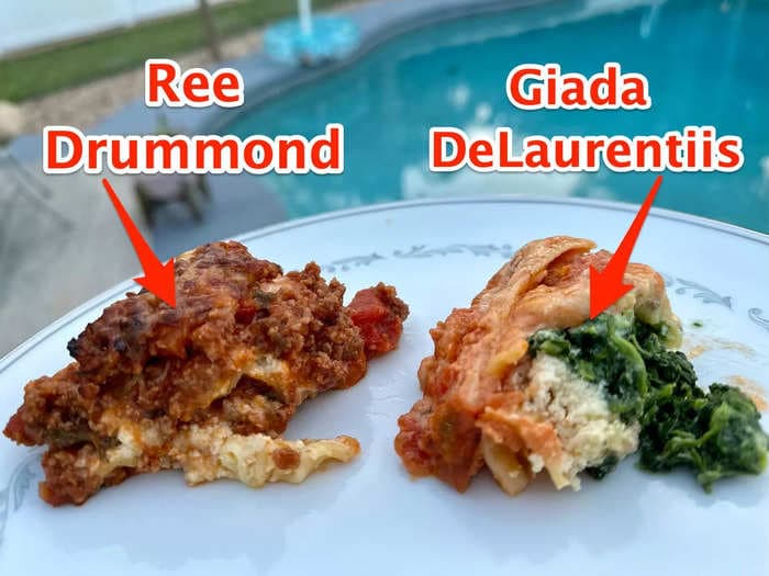 I tried lasagna recipes from Ina Garten, Ree Drummond, and Giada DeLaurentiis, and the winner used cottage cheese instead of ricotta