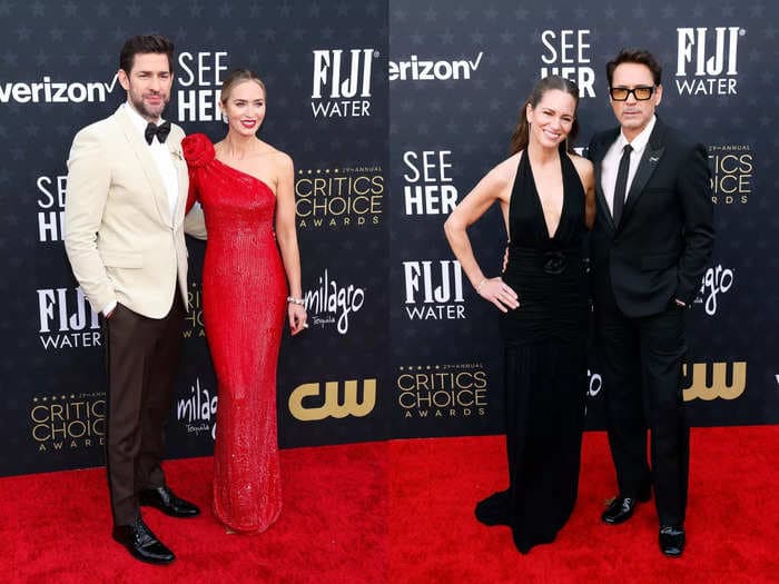 The best-dressed couples at the Critics' Choice Awards 2024