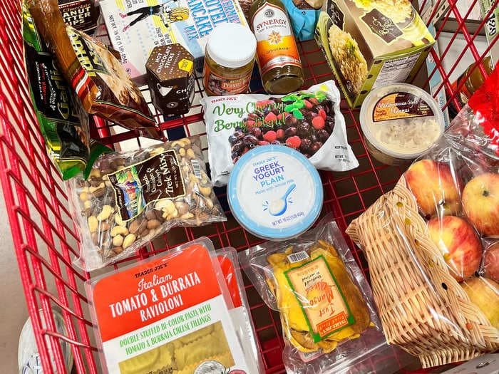 I'm a competitive marathon runner. Here's what I buy at Trader Joe's to fuel myself and my 2 kids. 