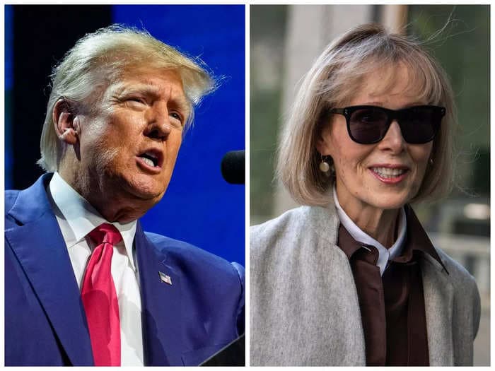 Trump attacked E. Jean Carroll again as his defamation trial was underway. Her lawyers urged the jury to 'make him stop.'