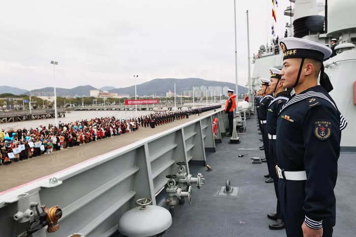 A retired admiral says the US needs to start building boats fast because China's going to outpace the US Navy in no time