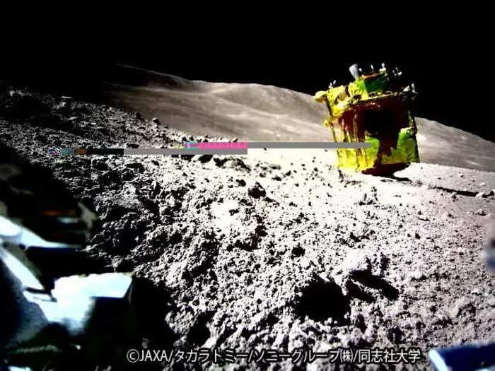 Japan's moon probe landed upside-down but somehow it still works