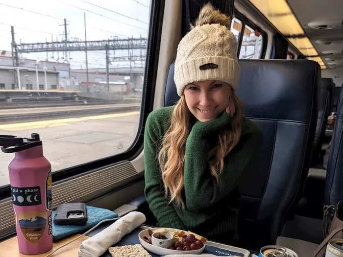 I upgraded my Amtrak seat to first class by bidding $95. Here's what the 4-hour ride was like. 