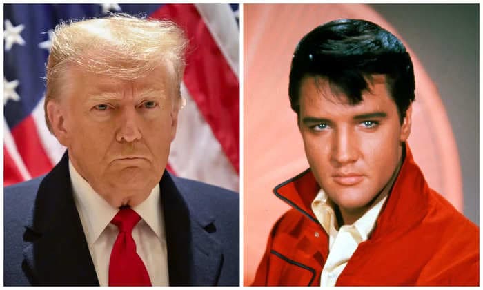 Trump asked his followers if they think he looks like Elvis in a strange social media post