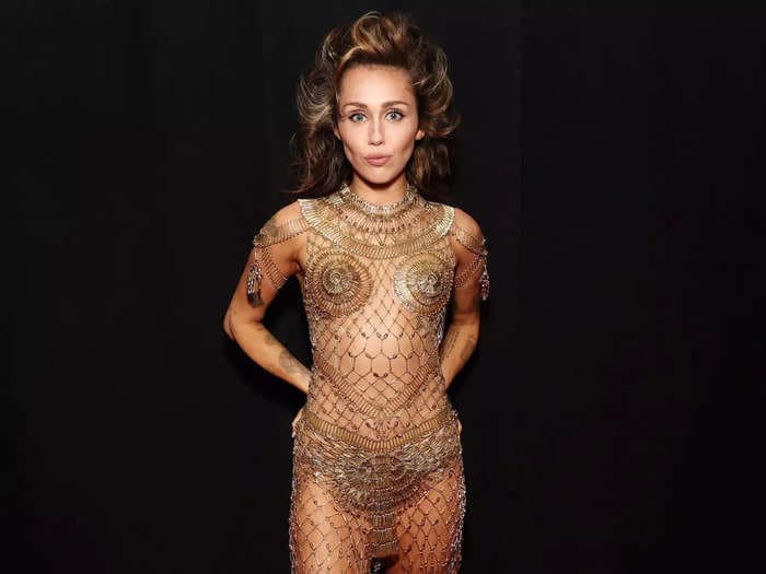 The most daring looks Miley Cyrus has ever worn, from see-through dresses to latex leotards